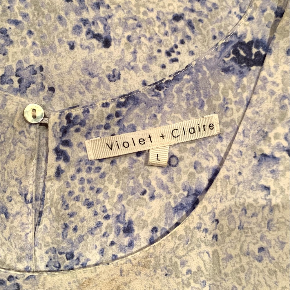 Blue Patterned Top - Picture 3 of 3